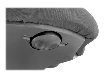 DIGITUS Sitzhocker / Stehhilfe, höhenverstellbar, scharz