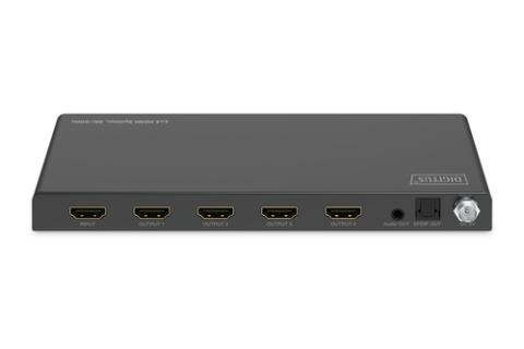 DIGITUS 1x4 HDMI Splitter 8K/60Hz Toslink Stereo EDID Control