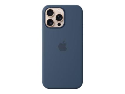 Apple Silikon Case Handy-Cover für Apple iPhone 16 Pro Max denim