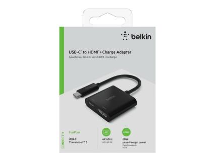 BELKIN USB-C auf HDMI-Adapter 60W PD, schwarz AVC002btBK