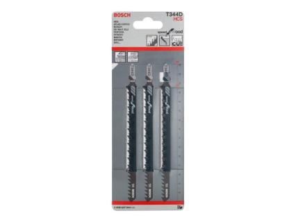 BOSCH Stichsägeblatt T 344 D, Speed for Wood, 3er-Pack 2608637944 Sägeblatt (26