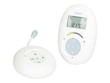 ALECTO DECT Babyphone mit Full Eco-Modus und Display weiss/bla