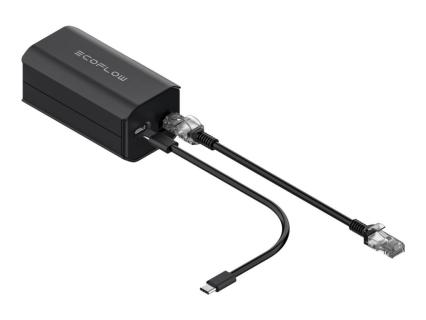 ECOFLOW Erdungsadapter für tragbare Powerstation (schwarz)