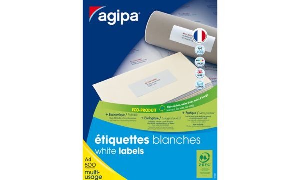 agipa Adress-Etiketten, 105 x 148,5 mm, weiß (62000047)