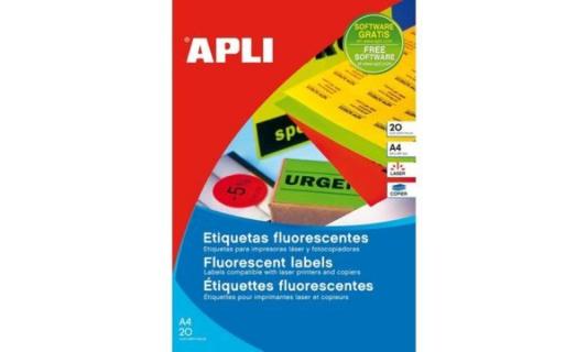 agipa Adress-Etiketten, 99,1 x 67,7 mm, neongelb (62000087)