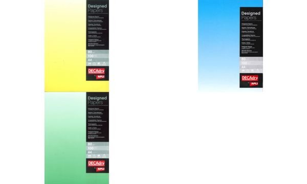 agipa Design-Papier, DIN A4, 80 g/q m,Farbverlauf smaragdgrün (66000307