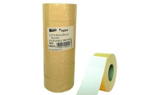 agipa Etiketten für Preisauszeichne r, 26 x 16 mm, weiß (66000347)