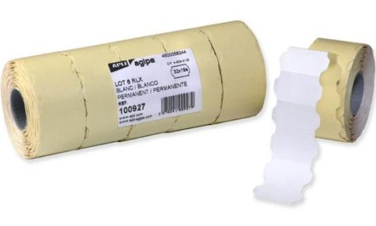 agipa Etiketten für Preisauszeichne r, 32 x 19 mm, weiß (334148200)