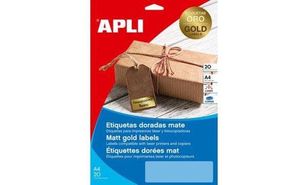agipa Folien-Etiketten, 45,7 x 21,2 mm, gold (66000363)