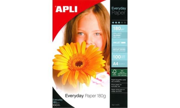 agipa Foto-Papier everyday, DIN A4, 180 g/qm, hochglänzend (66000366)