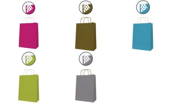 agipa Papiertragetasche - aus Kraft papier, mittel, türkis (66000369)