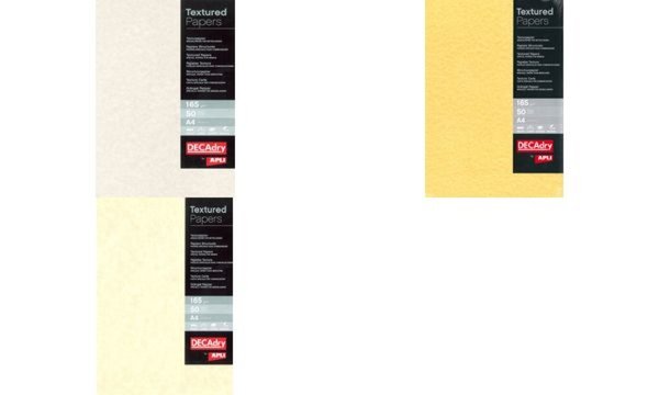 agipa Struktur-Papier, A4, 165 g/qm , Pergament gold (66000309)