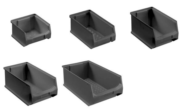 allit Sichtlagerkasten ProfiPlus Gr ipBox 4, ESD, schwarz (71510129)