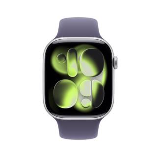 APPLE Watch S11 Aluminium 46mm Silber (Sportarmband nebelviolett) S/M