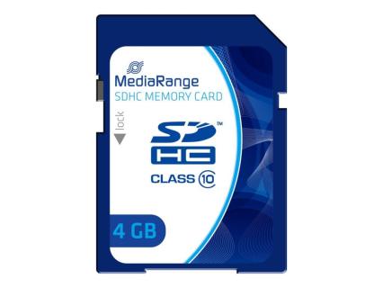 MEDIARANGE SD Card 4GB MediaRange SDHC CL.10