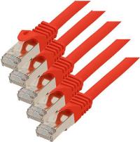 SCONN TP-Patchkabel S/FTP PIMF Rohkabel Cat.7 (VE5) rot 3,0m