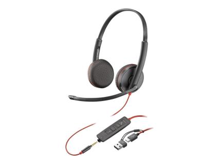 HP Poly Blackwire 3225 Stereo USB-C Headset