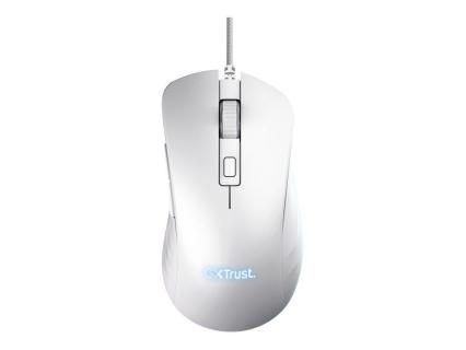 TRUST GXT924W YBAR+ Gaming-Maus Kabelgebunden Optisch Weiß 6 Tasten 25600 dpi B