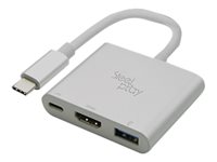 PIXMINDS STEELPLAY Mini Dock USB C zu HDMI Adapter Switch