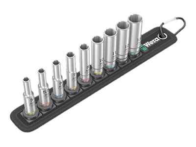WERA Belt A Deep 1 05004525001 Innen-Sechskant Steckschlüsseleinsatz-Set 9teili