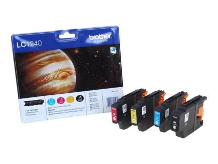 BROTHER LC1240 Value Pack 4er Pack Schwarz, Gelb, Cyan, Magenta Tintenpatrone