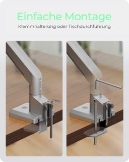 RAIDSONIC Monitorhalterung IB-MS523-T (grau, für Monitor bis 32" (81cm))