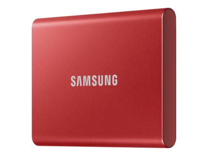SAMSUNG Portable T7 1 TB externe SSD-Festplatte metallicrot