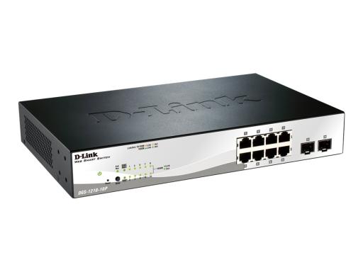 D-LINK 10-Port Layer2 PoE Smart Managed Gigabit Switchdlink|green 3.0, 8x 10/10