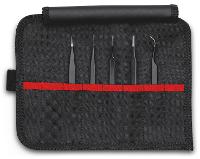 KNIPEX 92 00 01 ESD Universalpinzette-Set 5teilig Spitz, fein, extra dünn 118 m