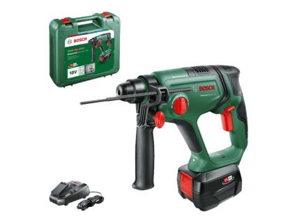 BOSCH Home & Garden 18V 06039D6004 Akku-Bohrhammer 18,0 V, mit 1 Akku