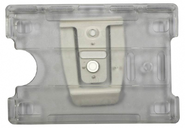 Offener Kartenhalter für Betriebsausweis transparent - 100 Karte