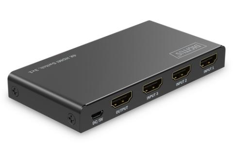 DIGITUS HDMI Switch, 4x1 4K/60Hz HDCP 2.3
