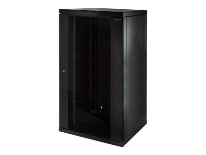 LogiLink 19" Wandverteiler, einteilig, 21 HE, schwarz