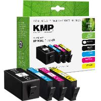 KMP  schwarz, cyan, magenta, gelb Druckerpatronen kompatibel zu HP 903XL (3HZ51AE), 4er-Set