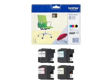 brother LC-229XLBK/C/M/Y  schwarz, cyan, magenta, gelb Druckerpatronen, 4er-Set