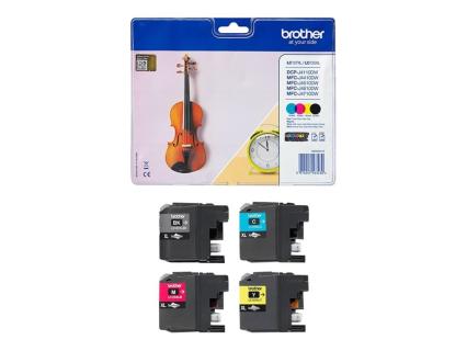 BROTHER LC127XL Value Pack 4er Pack Schwarz, Gelb, Cyan, Magenta Tintenpatrone