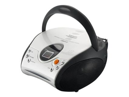 LENCO SCD-24 CD-Radio mit Kopfhöreranschluss, schwarz/silber