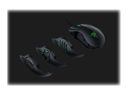 RAZER Naga Trinity optische Gaming Maus mit austauschbaren Seitenteilen