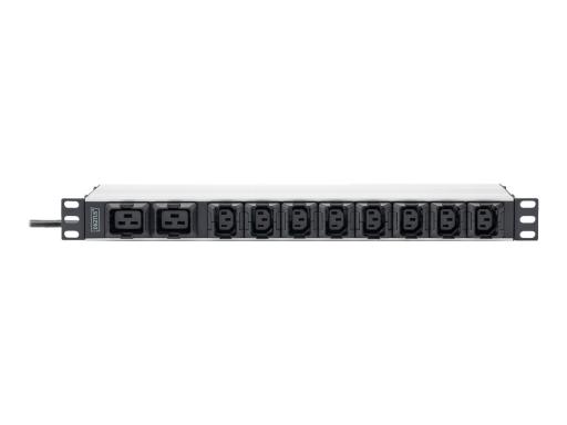 DIGITUS 19" Kaltgeräte-Steckdosenleiste, 10-fach, 1 HE