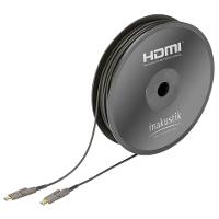 IN-AKUSTIK Profi HDMI 2.0 LWL Kabel micro HDMI + Adapter 30m (0092432030)