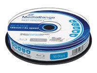 MediaRange BD-R 6x Inkjet Fullsurface Printable Cake10