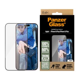 PanzerGlass™ Display-Schutzglas für Apple iPhone 15 Plus, iPhone 16 Plus