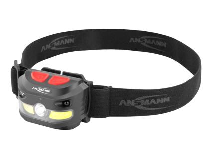 ANSMANN Sensor-LED-Kopflampe HD250RS, 250 Lumen, IP54