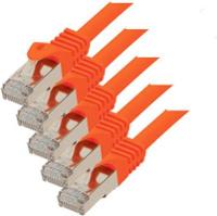SCONN TP-Patchkabel S/FTP PIMF Rohkabel Cat.7 (VE5) orange 0,25m