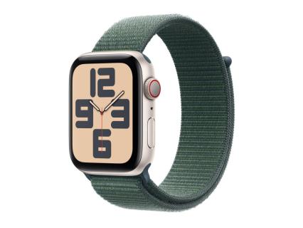 Apple Watch SE 44 mm Aluminium (GPS+Cellular) Sport Loop  grün, polarstern