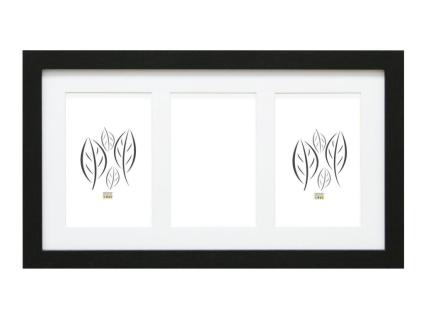 DEKNUDT FRAMES S66KA3 Galerie 3x10x15 Holz schwarz mit Passepartout