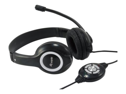 EQUIP USB-Headset 245301 2m Kabel, schwarz, USB (245301)