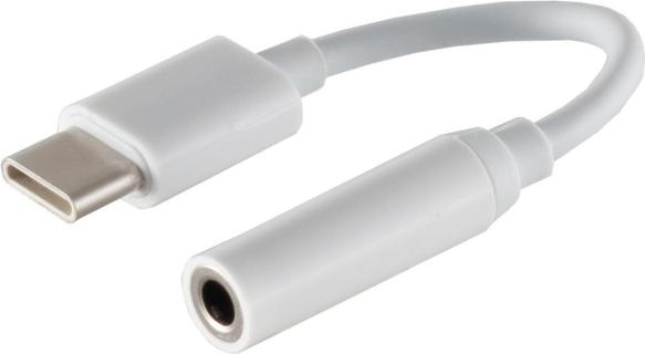 S-CONN maximum connectivity USB C Audio Adapter, analog, weiß (14-05020)