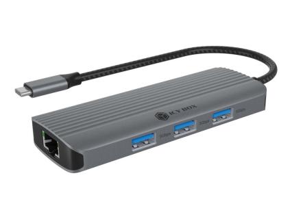 ICYBOX Dockingstation 6 in 1 1xHDMI 4K60Hz, 3x USB-A