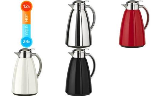 emsa Isolierkanne CAMPO, 1,0 Liter, weiß (6460433)